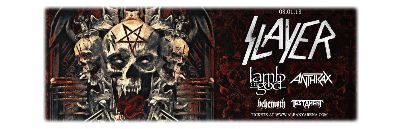 Slayer, Lamb of God & Anthrax at Times Union Center tickets Slayer, Lamb of God & Anthrax at Times Union Center