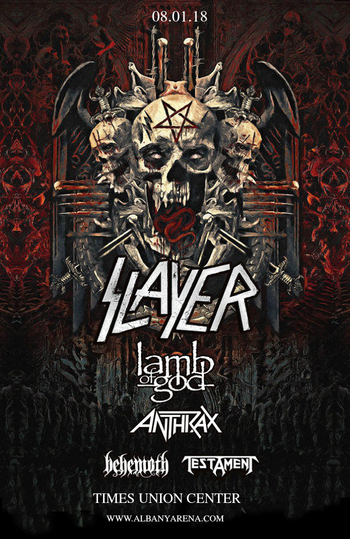 Slayer, Lamb of God & Anthrax at Times Union Center