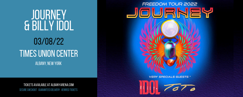 Journey & Billy Idol at Times Union Center tickets Journey & Billy Idol at Times Union Center
