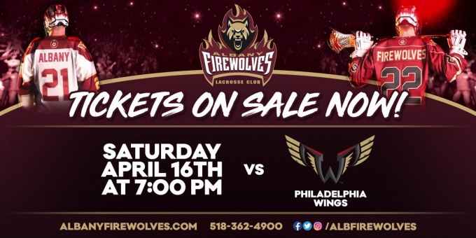 Albany FireWolves vs Philadelphia Wings at Times Union Center